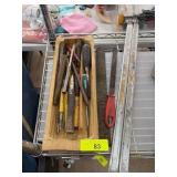 Hand Tools with Wooden Storage Tray