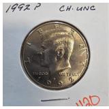 1992 P Kennedy Half Dollar in CH. UNC Condition