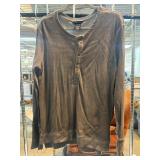 Oakley Long-Sleeve Henley Shirt in Gray