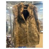 Leopard Print Faux Fur Vest by Fabulous Furs