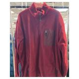 Chaps 100% Polyester Red Pullover Jacket