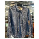 Aeropostale 1987 XL Blue Striped Shirt