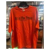 Orange Gildan Cotton XL T-Shirt