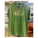 Hurley Green T-Shirt with Freedom Design