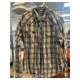 BKE Contour Long-Sleeve Plaid Cotton Shirt