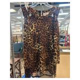 Peck & Peck Leopard Print Sleeveless Top