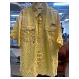 Columbia Sportswear Yellow Short-Sleeve Shirt