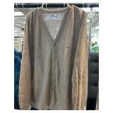 Izod Lacoste Camel Brown Cardigan Sweater