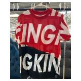 Phat Farm Red and Black Graphic T-Shirt