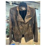 Mila & Milan Metallic Jacket with Zipper Accents