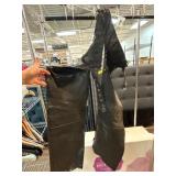 Black Leather Mustang Chaps