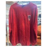 American Eagle Outfitters Red Long-Sleeve Shirt