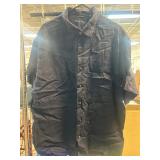 Hathaway 100% Linen Button-Up Shirt in Navy