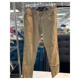 E-Land Khaki Pants with Checkered Waistband