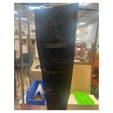 Black Cargo Pants, Large Regular, Polyester/Cotton