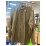 Calvin Klein Long-Sleeve Button-Up Shirt, Size L