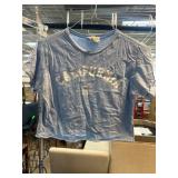 Blue Cropped California T-Shirt