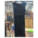Jessica Howard Black Polka Dot Dress Size 12