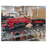 Lionel Lines Red Locomotive and Tender