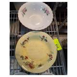 Two Decorative Bowls with Floral Designs