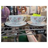 Starbucks Coffee 2006 Holiday Cups and Saucers