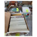 Baseball Trading Cards in Cardboard Box