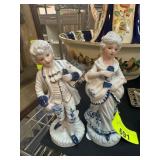 KPM Porcelain Figurines in Blue and White