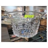 Decorative Glass Bowl with Tree Motif