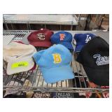 Six Baseball Caps With Logo Designs