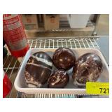 Four Polished Stone Egg Figures