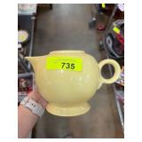 Fiesta Ceramic Teapot with Rounded Design