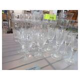 Clear Etched Glassware