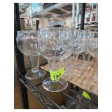 Clear Glass Goblets 6pc