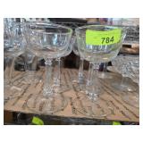 5pc Clear Stemmed Glassware
