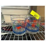 Glasses with State-Themed Prints