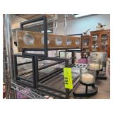 Metal Display Rack and Wooden Spice Holder Lot