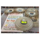 Sunburst Mirrored Accent Decor Pieces