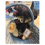 Artisan Teddy Bear With Hat and Lace Accessories