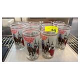 Qty 10 Kentucky Derby 114 Collectible Glass Set
