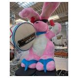 Pink Energizer Bunny Plush with Drum and Accessori