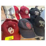 Six Assorted Sports Caps