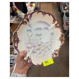 Decorative Ceramic Plate with Pastoral Design