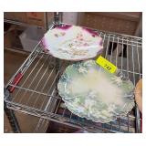 Two Hand-Painted Porcelain Decorative Plates