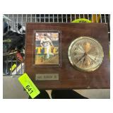 Wooden Cal Ripken Jr. Clock Display