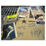 Autographed Texas Rangers and Cowboys Memorabilia