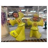 Vintage Asian Dancing Figurines