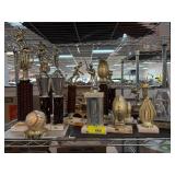 Sports Trophies on Marble Bases