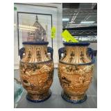 Ceramic Vases with Relief Design