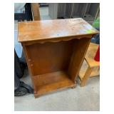 Wooden Open Shelf Storage Cabinet Table