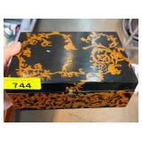 Handpainted Wooden Decorative Hinged Box